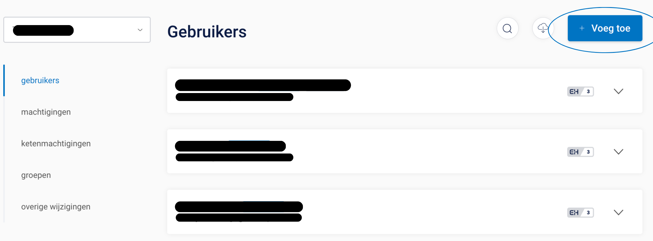 Gebruiker toevoegen in de beheerapplicatie op Mijn QV